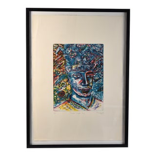 Patrick Wadley Signed Etching Portrait For Sale