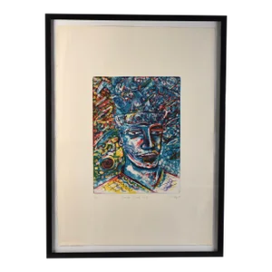 Patrick Wadley Signed Etching Portrait