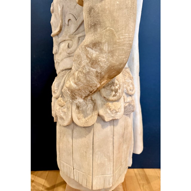 Life-Size Carved Marble Torso of a Roman Soldier, 20th Century For Sale - Image 15 of 15