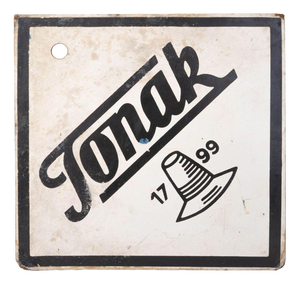 Sign from Tonak, 1960s