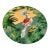 Handmade La Corallina Firenze "Jamaica" Series Crowned Crane Round Hard Placemat For Sale