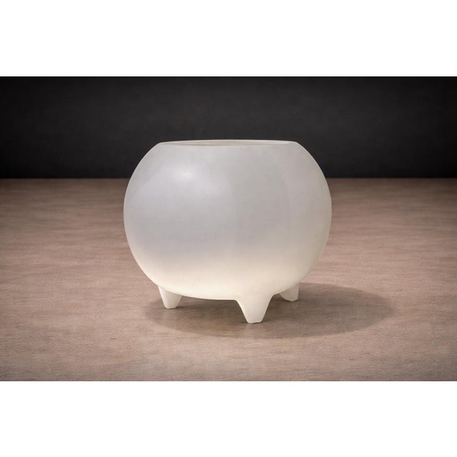 Paint “Meche” Pot in Clay Painted in White, Ensamble Artesano, Tonala Mexico, 2024 For Sale - Image 7 of 8