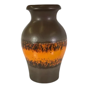 Large German Mid Century Modern Ceramic Floor Vase by Scheurich 1960s Germany
