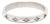 Diamond Star Band Ring, 14k White Gold, Ring Size 5, Stackable For Sale