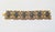 1994 goldtone bumpy texture with oval faux-onyx intaglio of a woman wearing a toga with flying birds link bracelet with...