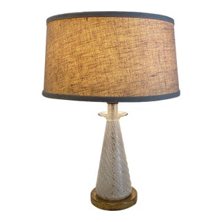 Vintage Mid Century Murano Table Lamp For Sale