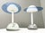Model 2701 Plutone Table Lamps in Glass by Daniela Puppa for Fontana Arte, Italy, 1981, Set of 2, in Very Good conditions....