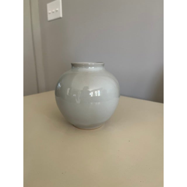 Ceramic Christiane Perrochon Celadon Vase For Sale - Image 7 of 7