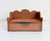 Rustic European Primitive Wood Box With Scalloped Back For Sale - Image 3 of 14