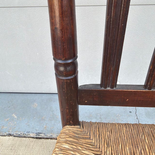Mid 18th Century Antique Delaware Valley Banister-Back Side Chair, Circa 1760s For Sale - Image 5 of 14