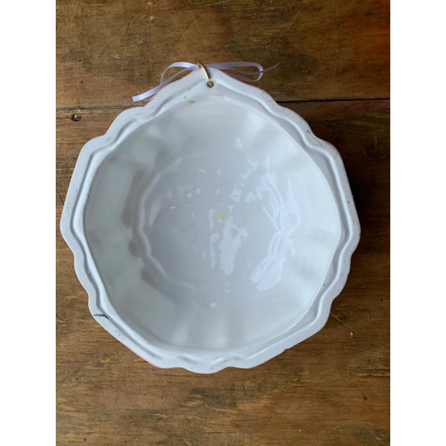 Victorian 1980s Ceramic Hand Painted Wall Decor For Sale - Image 3 of 5