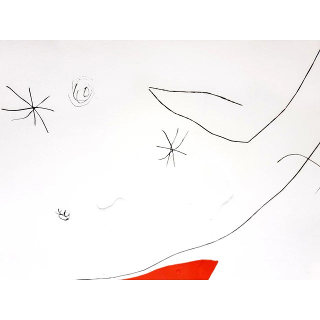 Joan Miro - L'Issue Dérobée - Original Aquatint 1974 For Sale - Image 4 of 6