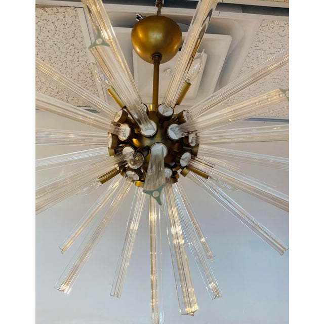 Arteriors Home Arteriors Modern Custom Semi-Flush Sputnik Chandelier as Is For Sale - Image 4 of 5