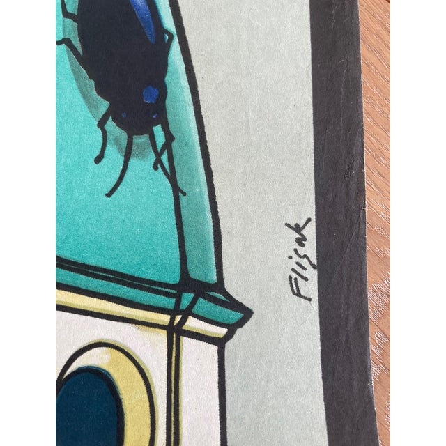 J.Flisak (1930-2008), L'udienza, ZGK Zam. 1554/3/73, Printed 1973 Poland For Sale - Image 6 of 8