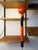 Danish Orange and Black Clamp Lamp For Sale - Image 10 of 11