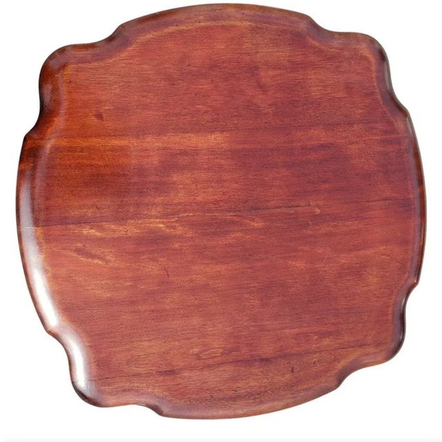 Wood 1800s Jamestown Mahogany Two Tier Table For Sale - Image 7 of 11