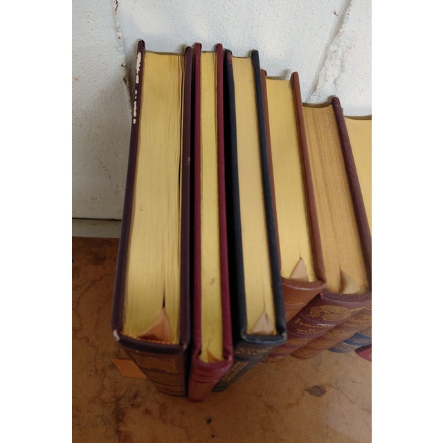 Animal Skin Easton Press Leather Bound Books Set of 10 For Sale - Image 7 of 13