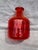 Vintage Reddish Orange Art Glass Kosta Boda Bottle For Sale - Image 12 of 14