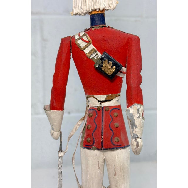 Antique 19th Century British Life Guard Troop Hand Carved Wood Sculpture Statue For Sale - Image 16 of 18