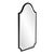Industrial Bosworth Brushed Black Shield Mirror For Sale - Image 3 of 7