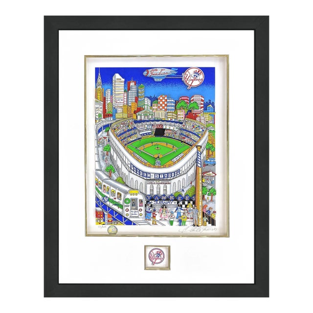 Charles Fazzino, Let's Go Yankees, 3d Mixed Media Serigraph, Signed Edition of 200, 30x23 In., 2002 For Sale