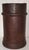 1930s Art Deco Wastepaper Basket in Brown Cowhide Leather, 1930s For Sale - Image 5 of 5