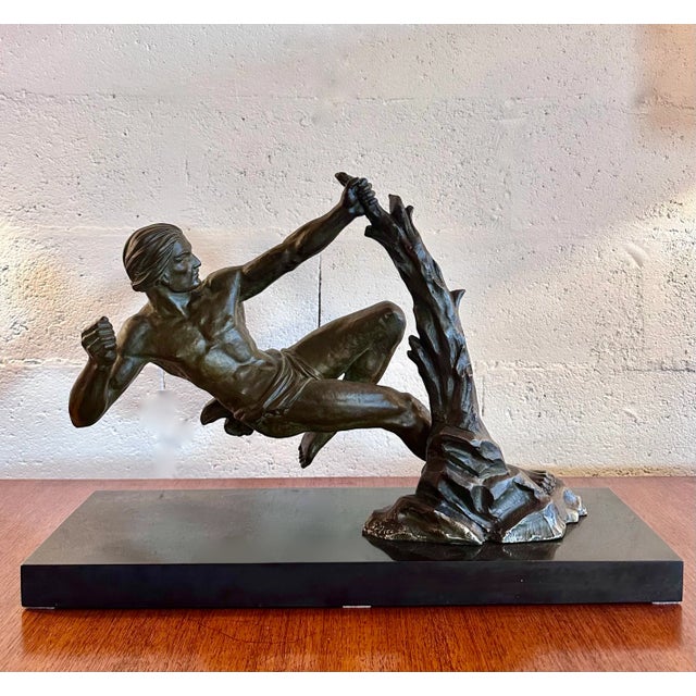 Art Deco Athlete Regula Sculpture by Jacques Limousin, 1920s-1940s For Sale - Image 12 of 12