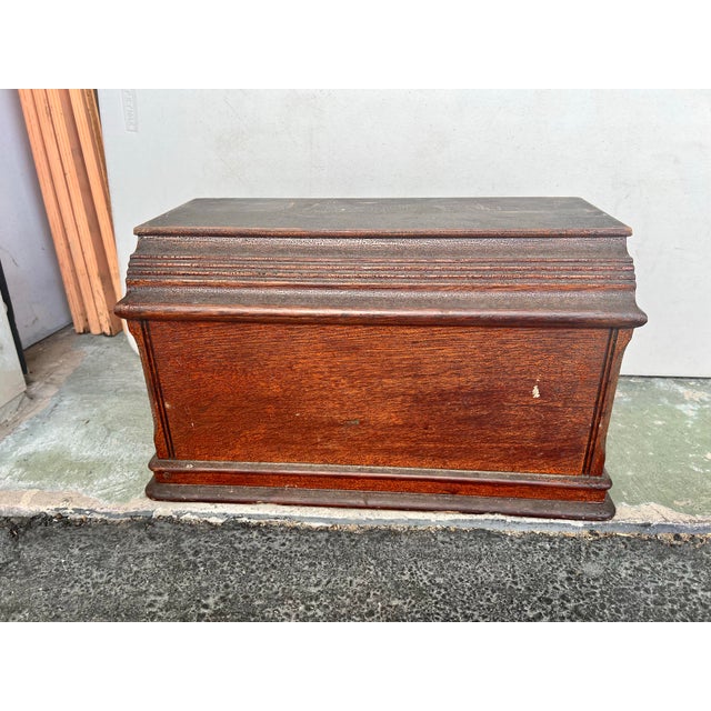 Mid 20th Century Wood Box / Cover For Sale - Image 4 of 7