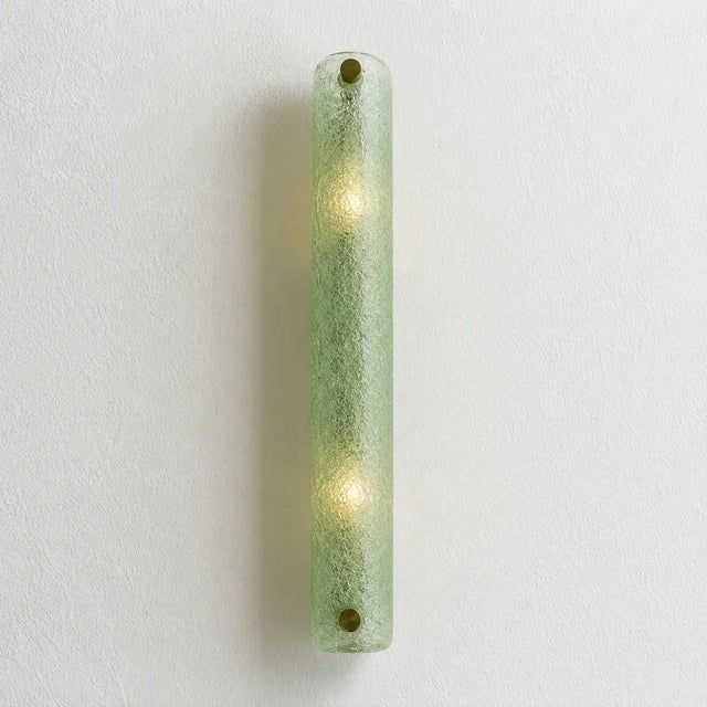 Contemporary Green Graniglia Canalina Murano Glass Wall Sconces by Simoeng for Simoeng, Set of 2 For Sale - Image 3 of 7