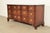 English Kindel Furniture Georgian Carved Solid Mahogany Block Front Triple Dresser For Sale - Image 3 of 18