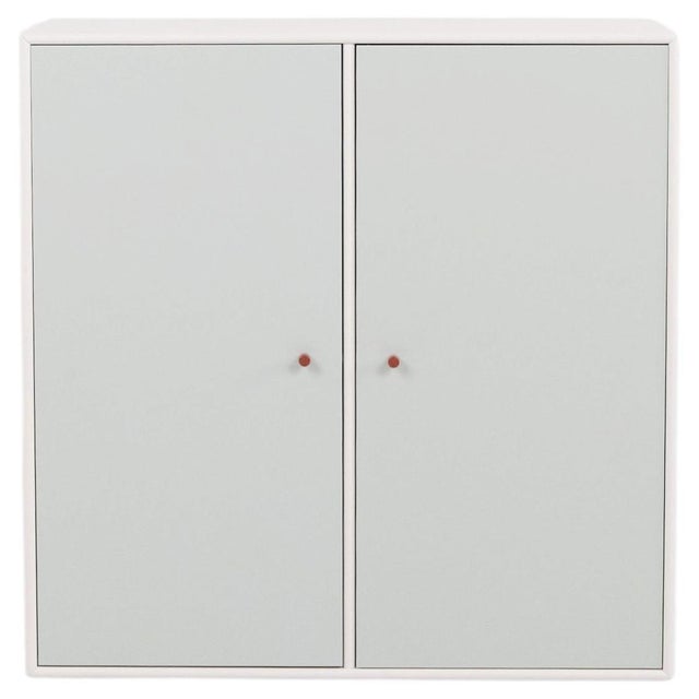 Model 1118 Module Cabinet with Mint Green Doors and Brown Handles from Montana For Sale - Image 12 of 12