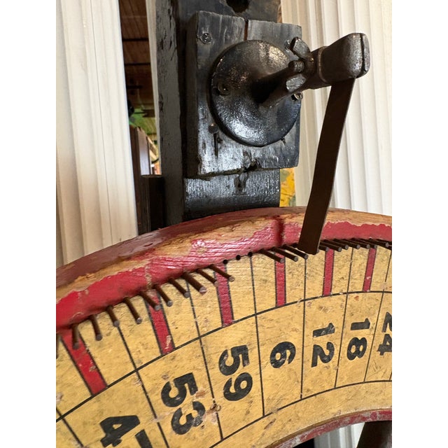 Vintage Tabletop Carnival Wheel of Fortune With Wooden Stand For Sale In Chicago - Image 6 of 12