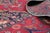 Textile 1970s Vintage Persian Handmade Wool 9x12 Red Area Rug For Sale - Image 7 of 11