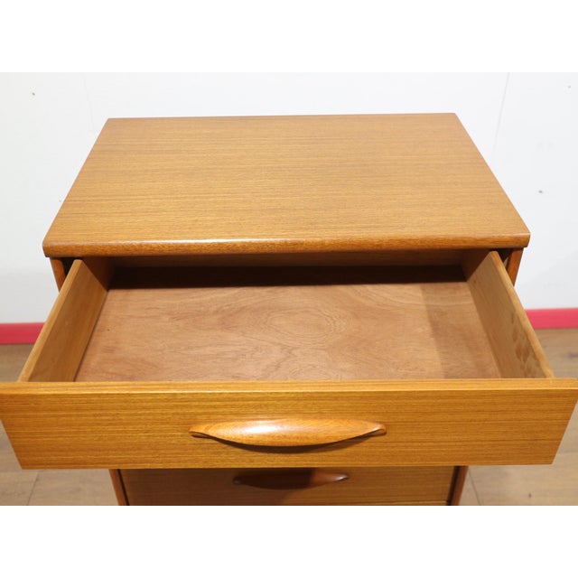 Wood Mid Century Modern Vintage Teak British Dresser Drawers by Austinsuite For Sale - Image 7 of 12