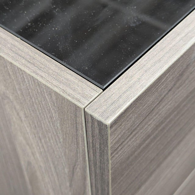 Modrest Modern 6-Drawer Dresser in Gray Wood Finish For Sale - Image 9 of 10