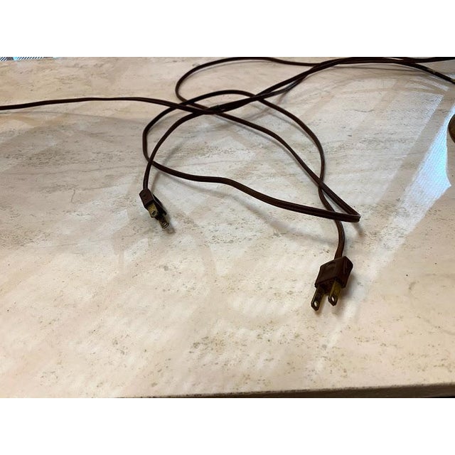 Danish Mid-Century Lamps with Original Shades - a Pair For Sale - Image 12 of 13