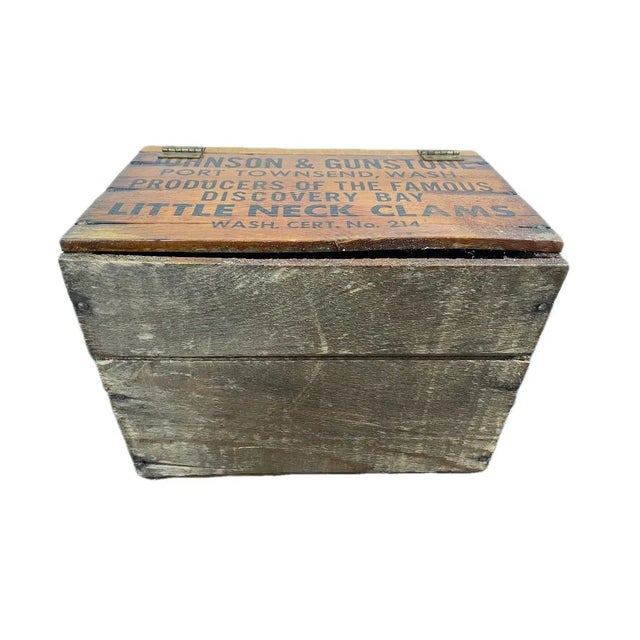 Early 20th Century Advertising Johnson in Gunston Clambox For Sale In San Francisco - Image 6 of 6