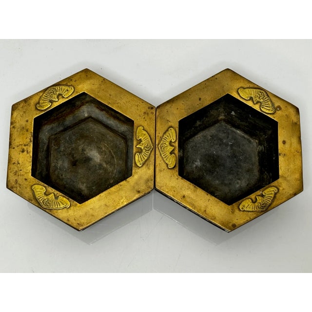 Early 20th Century Traditional Chinese Hong Kong Goodluck Garden Bat Planters - Set of 2 For Sale - Image 9 of 12