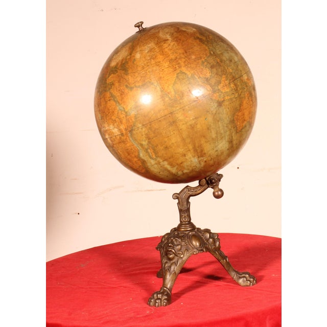 19th Century Globe from Lebègue For Sale - Image 11 of 11