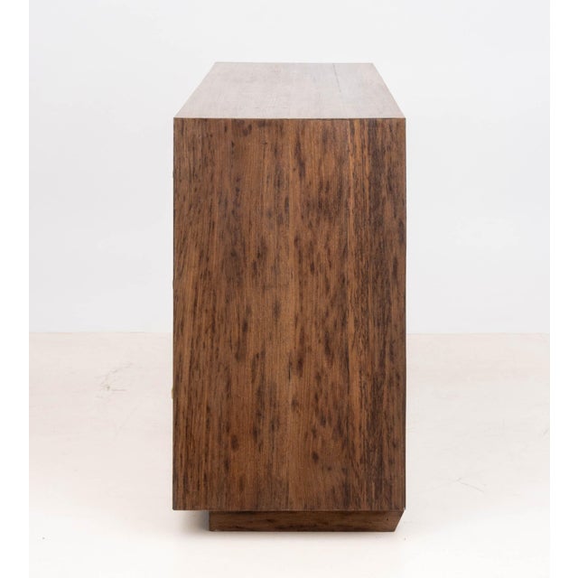 Wood Modern Mahogany Trapezoidal Dresser For Sale - Image 7 of 9
