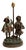 Antique Spelter Bedside Lamp with Children, 1900s For Sale