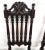 English Antique Hall Chairs Walnut Dining Accent Pair For Sale - Image 3 of 12