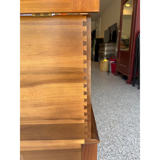 Wood Cherry Blanket Chest For Sale - Image 7 of 8