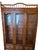 Vintage Thomasville Faux Bamboo and Cane Glass Display Cabinet China Hutch For Sale - Image 13 of 17