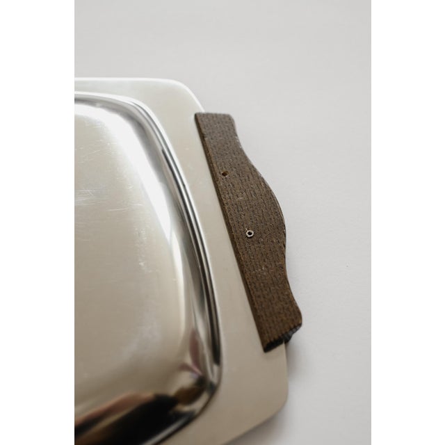 Art Deco Serving Tray in Walnut For Sale - Image 9 of 10