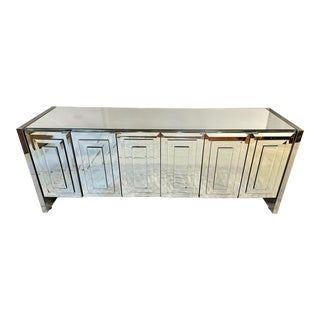 Post Modern Mirrored Credenza by Ello For Sale
