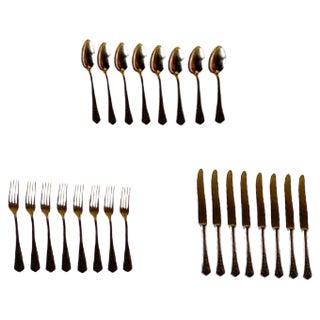 Antique German Cutlery Set from Peka, Set of 24 For Sale