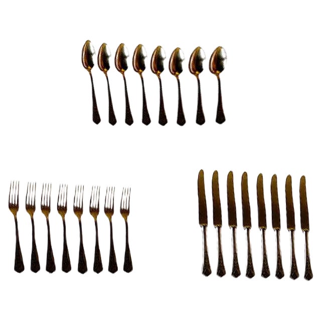 Antique German Cutlery Set from Peka, Set of 24 For Sale