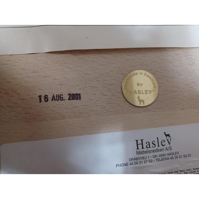 Danish Handcrafted Coffee Table in Beech by Haslev, 2001 For Sale - Image 10 of 11