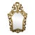 Mid-Century Antique Gold Cornucopia Mirror For Sale